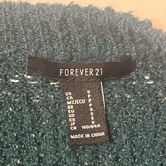 Deep Teal Open-Front Cardigan - Picture 3 of 3